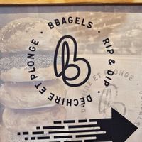 Logo at Bbagels  in Montreal