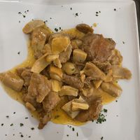 Scaloppina di seitan con funghi porcini  at La Posteria Ristorante Pizzeria in Viareggio