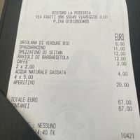 Happy with everything here  at La Posteria Ristorante Pizzeria in Viareggio