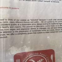 Inclusive, alternative cuisine  at La Posteria Ristorante Pizzeria in Viareggio