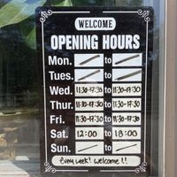 Opening hours  at Vegalicious Pastry in Helsinki