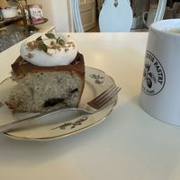 Apple cinnamon roll with cream cheese frosting (seasonal)  at Vegalicious Pastry in Helsinki