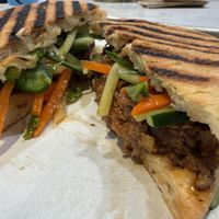 Bahn mi with impossible   at Mendocino Farms in Santa Rosa