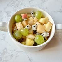 Fruit salad   at Al Khan Restaurant in Sharjah