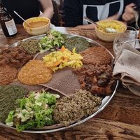 Vegan platter (for 5 people) at Kokob in Brussels