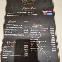 Speisekarte at Mantirella in Stuttgart