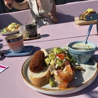 Vegan lunch platter  at Leuk! in Anna Paulowna