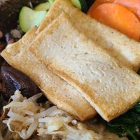 Dolsot Bibimbap (veganized with tofu) at Chiko in Potomac Falls