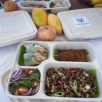 Vegan packed lunch   at Vegan Voyage in El Nido