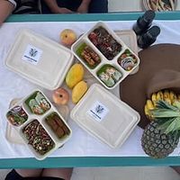 Vegan packed lunch   at Vegan Voyage in El Nido
