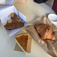Croissant, quiche and flan  at Land & Monkeys - Grands Boulevards in Paris