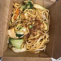 Udon noodles main dish (to go box)  at Hi Vegan in Vienna