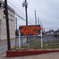 roadside sign at Sweet Yams Organic Takeout in San Antonio