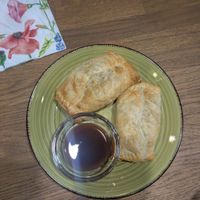 Kartoffel und Erbsen Füllung at Aaharveda in Braunschweig