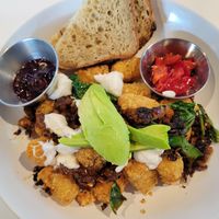 Tofu scramble at FiKA in Grand Rapids