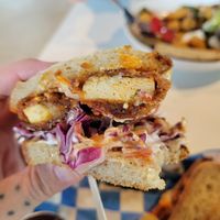 Hot chickn sando at FiKA in Grand Rapids