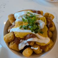 Chili cheese tots at FiKA in Grand Rapids