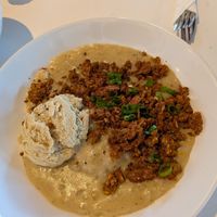 Biscuit and gravy at FiKA in Grand Rapids
