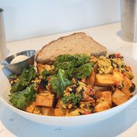 Southwest tofu scramble   at FiKA in Grand Rapids
