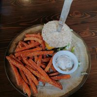Vegan burger at Restaurace a hotel Chicago Chomutov in Chomutov