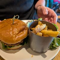 Beetroot burger at The Winking Owl in Aviemore