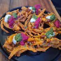 Veg Pakoda at Mas Masala in Playa Del Carmen