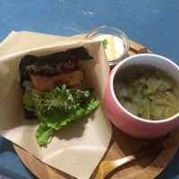 Set meal (not lunch hours) at Mugi Cafe in Inuyama