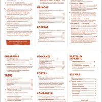 menu  at Güero Güey in Quito