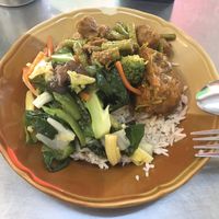 Rice with options buffet  at Jae Tom in Surat Thani