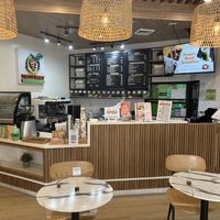 Beside Surge Fitness. Offerings include coffee, smoothie bowls, juices, pasta, sandwich  at Tasty Habit by Surge in Makati