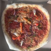 Peperoni pizza  at Vegan Pizza Bar  in Utrecht
