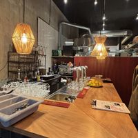 Bar to the left   at Vegan Pizza Bar  in Utrecht