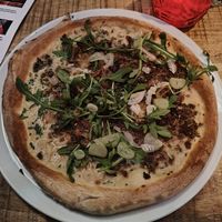 Sausage pizza at Vegan Pizza Bar  in Utrecht