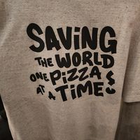 Tshirt at Vegan Pizza Bar  in Utrecht
