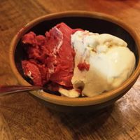 Forest fruit ice cream at Vegan Pizza Bar  in Utrecht