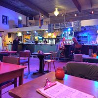 Indoor sitting area and bar at Punk Dog at dB's in Utrecht