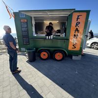 Outside of van  at Frank's   in Strandhill