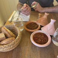Zaalouk et chakchouka  at Médina in Angers