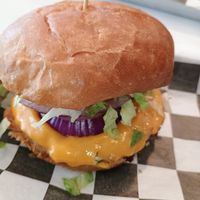 Jr burger at Mission Burger Co. in Atlanta