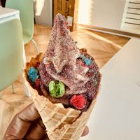 Cereal Soft serve!!  at Mission Burger Co. in Atlanta