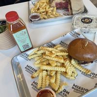 Mushroom boog and Reuben!!!!  at Mission Burger Co. in Atlanta