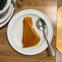 Vegan flan  at Vegatinos  in North Hollywood