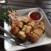 spring rolls at Irie Bar and Restaurant in Koh Lanta
