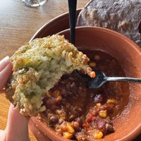 Green rice dumplings  at Copperhead Restaurant Brewery  in Cooroy