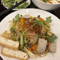 Fried noodles with vegetabless  at Hy Lac Chay in Da Lat