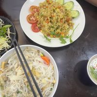 Yangzhou fried rice and Pho   at Hy Lac Chay in Da Lat
