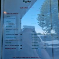 lunch menu at Lilypops in Drymen