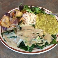 moderate plate at Shangri-La Vegan - Linden in Oakland