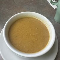 Soup of the day  at Shangri-La Vegan - Linden in Oakland