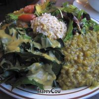 Great real food from Shangri-La Vegan. at Shangri-La Vegan - Linden in Oakland